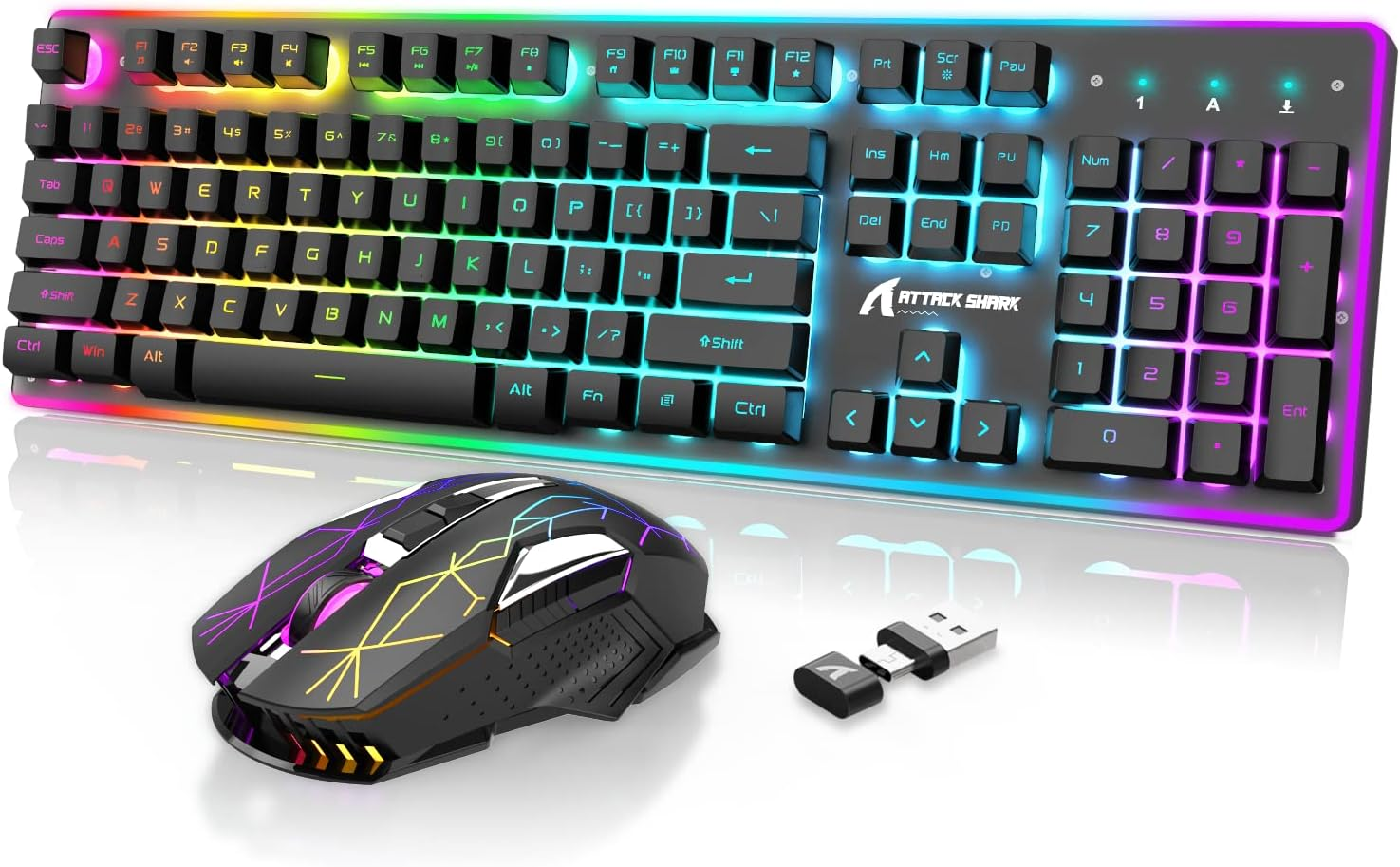 Attach Shark T3 Wireless Gaming Keyboard & Mouse Combo Attach Shark T3 Wireless Gaming Keyboard & Mouse Combo